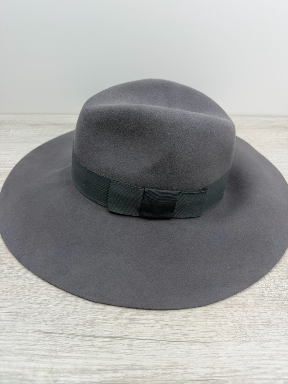 Brixton Wide Brim Felt Hat Gray Medium 58cm Rancher Fedora - Picture 3 of 7